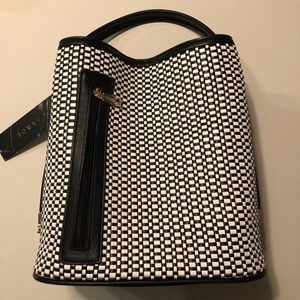 Samoe Purse, black and white convertible purse